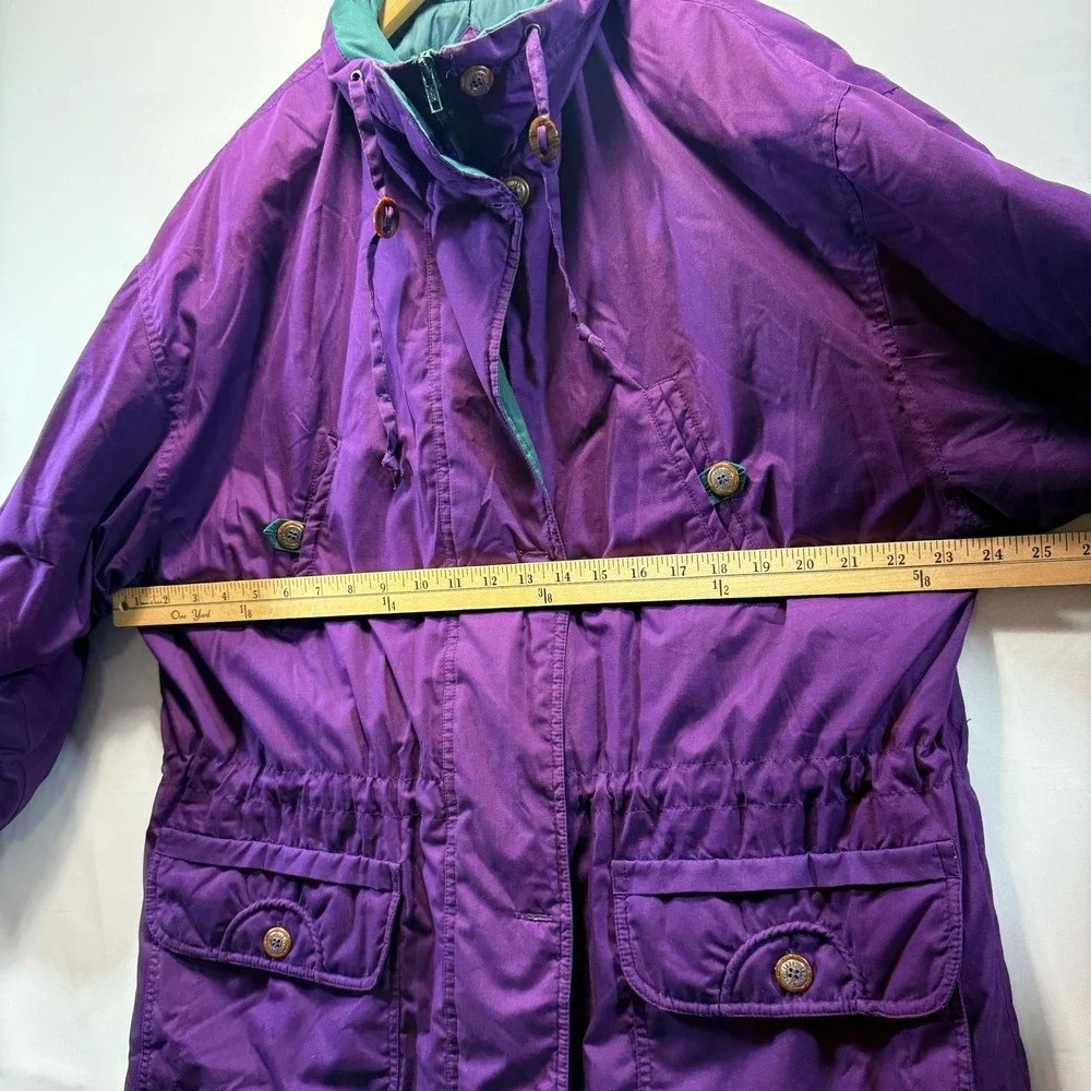 VINTAGE Bomber Jacket Size Medium Izzi Innovations Thermolite Ski Snow Coat - Picture 16 of 16